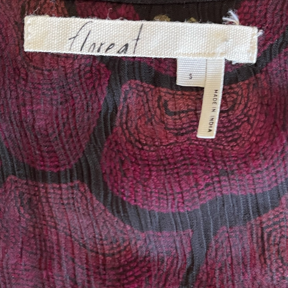Anthropologie Floreat Pinnacle Embroidered Floral Tank Top Women’s Size Small. - Picture 8 of 9
